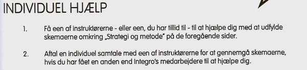 Individuel hj&aelig;lp